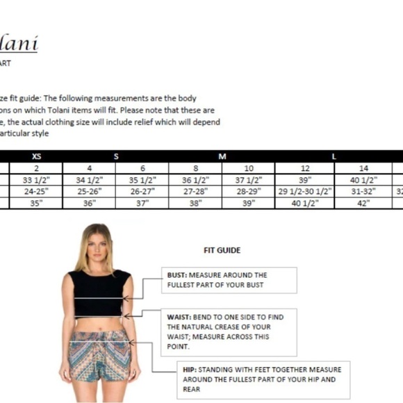 Tolani Tops | Tolani Collection XS XSmall Boho Caftan - Picture 14 of 14